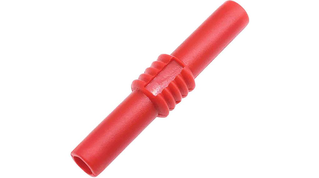 Test Adapter Banana Socket 4 mm - Banana Socket 4 mm 19A 30VAC 60VDC 42mm Red